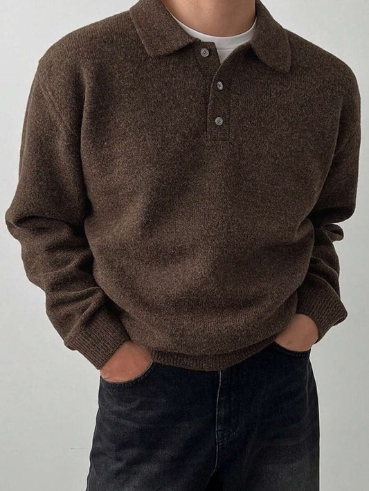 Elegant Brown Casual Sweater™